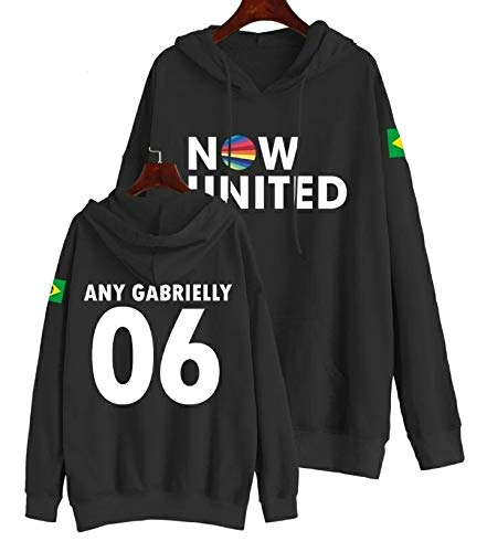 Moletom Infantil Now United Personalizado Any Gabrielly (Rosa, 12)