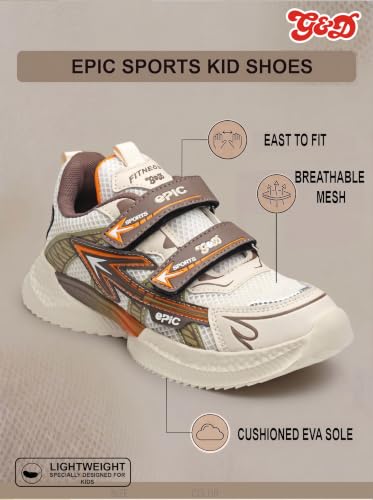 Image of G&D Epic Kids Casual Shoes for Boys & Girls | Lightweight Comfortable Sneakers, Play and Outdoor Activities