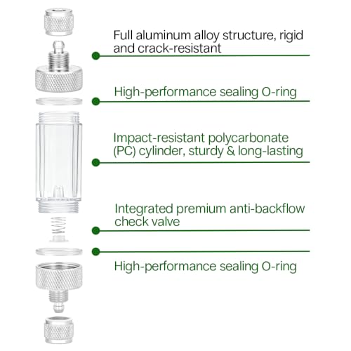 Image of LINLAN CO2 Bubble Counter with Check Valve, Hose Connection
