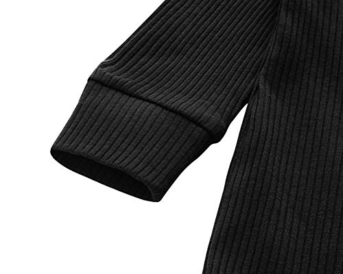 Eledobby Cor Sólida Macacão de Manga Comprida Bebê Menino Abotoado de Macacão Infantil Triângulo Rou