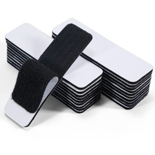 20 unidades de cinta de autoadhesiva, cierre de autoadhesivo con extra fuerte, 3 x 10 cm, adhesivo de doble cara con cierre de , 10 mm, cinta de de doble cara, cinta de , cinta de ganchos, color negro