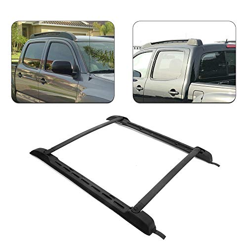 Roof Rack Cross Bars for 2005-2023 Toyota Tacoma Double Cab - Aluminum Roof Rails Crossbar for Cargo Canoe Bike Kayak Snowboard - Rooftop Cargo Carrier Luggage (Not for Access Cab) - Thumbnail 2