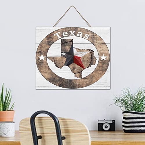 Plaque murale bois Texas déco maison et cuisine rustique