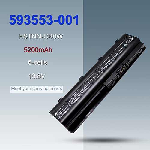FengWings® 5200mAh 593553-001 MU06 MU09 593554-001 593550-001 HSTNN-CB0W Laptop Battery For HP 250 255 2000 635 650 655 Compaq Presario CQ42 CQ43 CQ56 HP Pavilion G4 G6 G62 G7