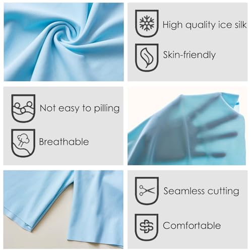 Men's Ice Silk Boxer Shorts Breathable Mens Seamless Underwear with Button Fly, Loose Fit Comfortable Boxers4