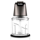 Flama Picadora Electrica Titanium 1716FL, 400W, Capacidad 600 ml, Cuchillas de Acero, Sistema de Seguridad, Desmontable, Funcionamiento por Presión Sobre la Tapa