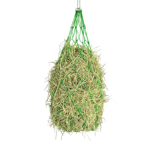 Generisch Heunetz – Dispensador de heno para ganado | Bolsa de heno para pimentero, bolsa de malla colgante, accesorios de almacenamiento para ganado, establo de caballos, establo de caballos, cuidado