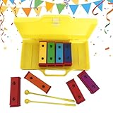 Glockenspiel Herramienta | 8 Notas Juguetes Con Palillos,Glockenspiel Diatónico Con Resonador - Para Niños Pequeños Chicos Chicas Niñas Escuela Infantil Escuela Casa Cumpleaños