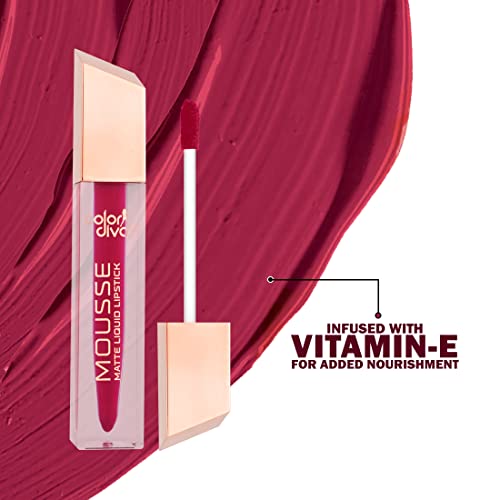 Image of Adbeni Value Pack, Mousse Matte Liquid Lipstick With Eyeliner & Mascara, 5.5ml Each | Long Lasting, Water & Smudge Proof, Light Weight, 14 Hour Long Stay, Pack Of 3 (Mermaid 148)