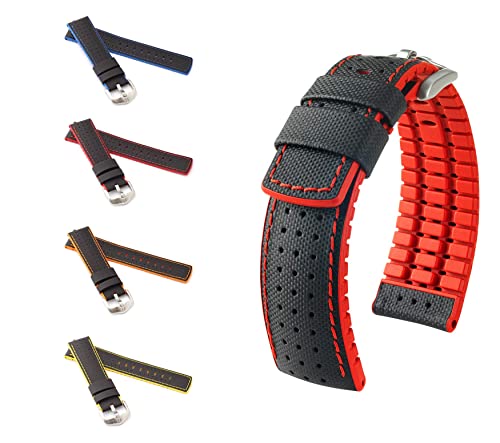 Bracelet de montre HIRSCH Performance homme Robby 20 mm interchangeable