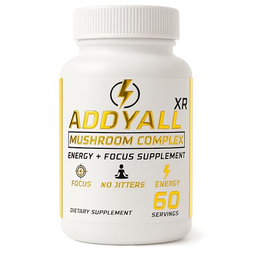 True Wood ADDYALL-XR Mushroom Complex - Adderall Alternative - Focus & Energy Supplement - High End...