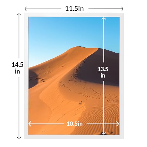 Image of LaVie Home 11x14 Picture Frames Set of 12,Frame for 11x14 Pictures,Photo Frames for Wall Mounting or Table Top Display,White