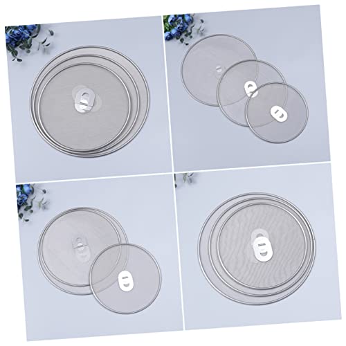 Cabilock Stainless Steel Grease Splatter Screen Splash Insulation Mesh Covers for Skillet Protection Cooking Guard Against Oil Burns