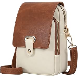 Leathario Cross Body Bag Women, Vegan Leather Phone Bag, Small Women’s Cross-Body Bags, Versatile Handbags and Shoulder Bags