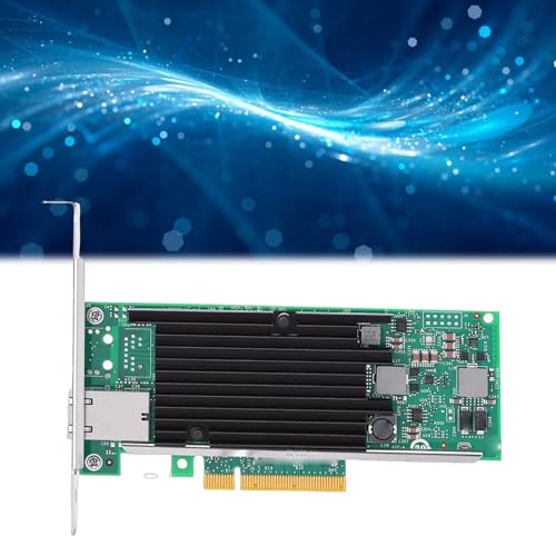 Tarjeta de red Yunseity PCIE 10Gb X540 T1 con puerto RJ45 único Ethernet 100MbE, tecnología Offload para VMware miniatura 3