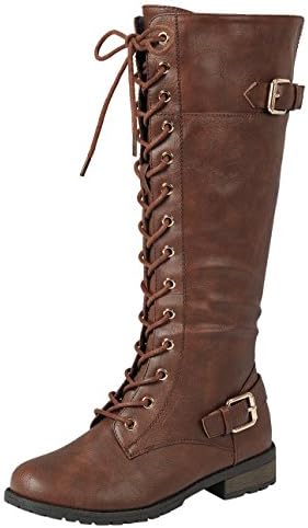 Mango 27 Womens Knee High Buckle Riding Boots