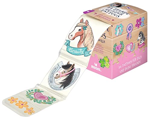 moses. Glitter Pferde Tattoos für Kinder, 24...