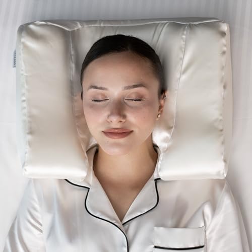 CASAROL Satin Back Sleeper Pillow with Neck Support