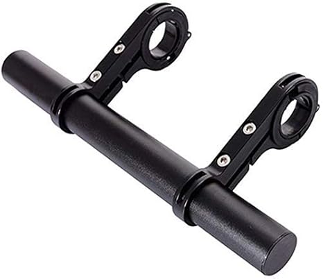 UDee Handlebar Extender, Lightweight Durable Aluminum Alloy Double Bicycle Handlebar Extension Bracket- Black
