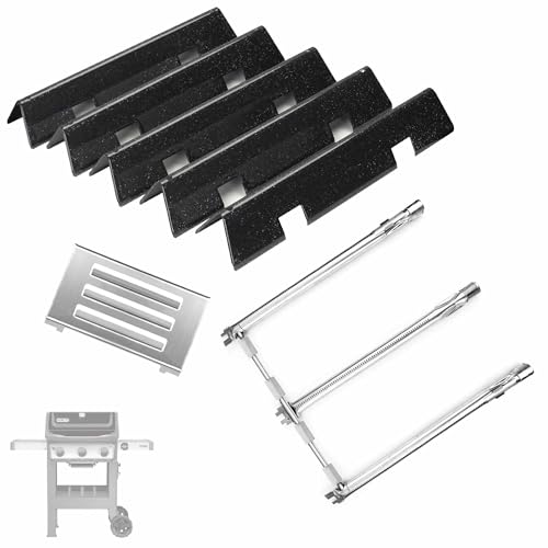 Image of SafBbcue Grill Parts Kits for Weber Spirit II 300 Series GS4 Gas Grills 7636 Flavorizer Bars 69787 Burner Tube 67060 Heat Plate for Weber Spirit 2 300 Grill Replacement Parts E /S-330 /310 /320