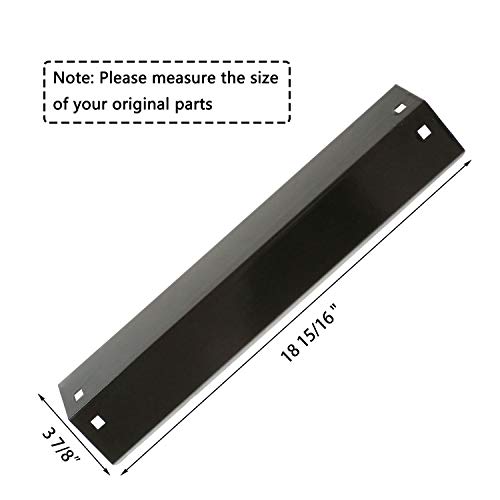 Hisencn Replacement Parts For Chargriller 3001, 3008, 3030, 4000, 5050, 5252 Gas Grill Models, Stainless Steel Burner, Porcelain Steel Heat Plate, Porcelain Cast Iron Cooking Grid Grates #TOP2