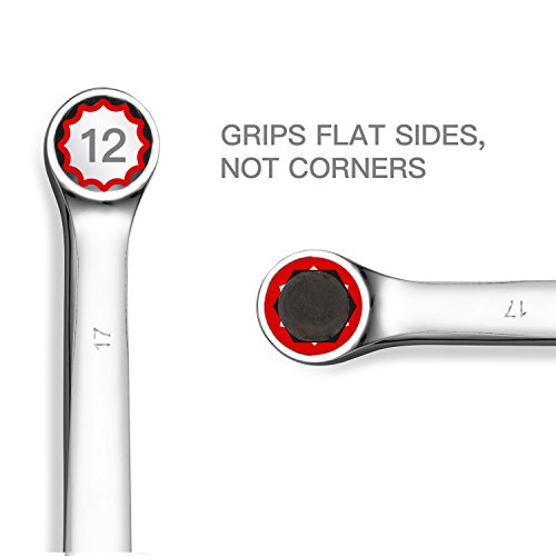 image for EFFICERE 10-Piece Premium Combination Wrench Set, Chrome Vanadium Stee