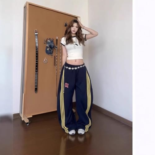 Women's Wide Leg y2k Pants, high Waisted Pants, Casual and Elegant Pants with Pockets and Drawstring2