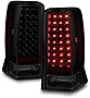 ACANII - For Black Smoke 2002 2003 2004 2005 2006 Cadillac Escalade ESV LED Tail Lights Lamps Driver & Passenger Side