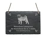 Die Schiefertafel wird mit zwei Bohungen und Jutbandaufhängung geliefert