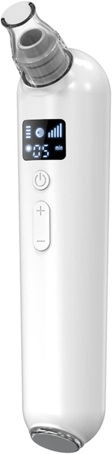 Aspiratore Punti Neri, Detergente Pori Del Viso - Kit Estrattore Elettrico Acne Comedo Ricaricabile USB con 5 Modalità di Funzione Regolabili e 5 Sonde di Ricambio for la Cura della Pelle Displ