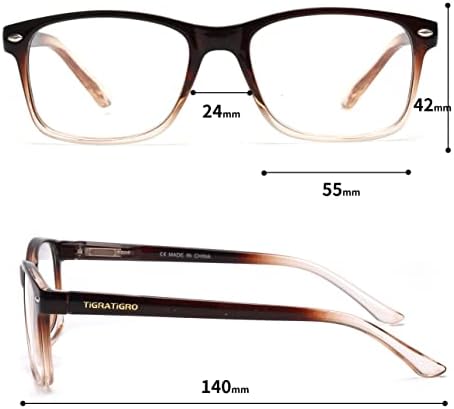 Occhiali Da Lettura +1.0~4.0marrone Grigio Retrò Stile Classico Wayfare Cerniera A Molla R878 - Foto 4