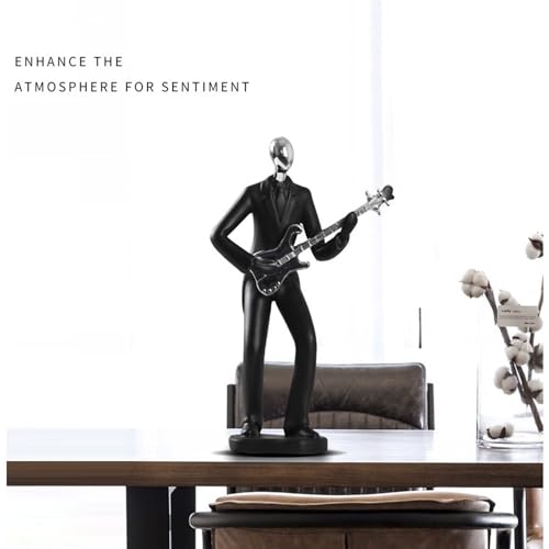 Figura decorativa músico estatua guitarra saxofón miniatura 6