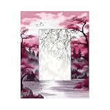 Mexpekil Marcos de fotos de 4 x 6 pulgadas, marco de fotos japonés Fuji Moutain Scence de 6 x 4 pulgadas, marco de fotos de madera para pared, mesa, collage, decoración del hogar, regalos