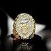 Legacy Rings 2025 Gold Tone Fantasy Football Championship Trophy Ring, Award for Fantasy Football League Winner (10)