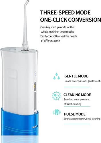 Draadloos water Flosser Orale Irrigator Dental Flosser - Water Flosser Draadloos USB Oplaadbare draagbare, waterdichte draadloze tandheelkundige jet voor douche, tandwaterwater - Image 4