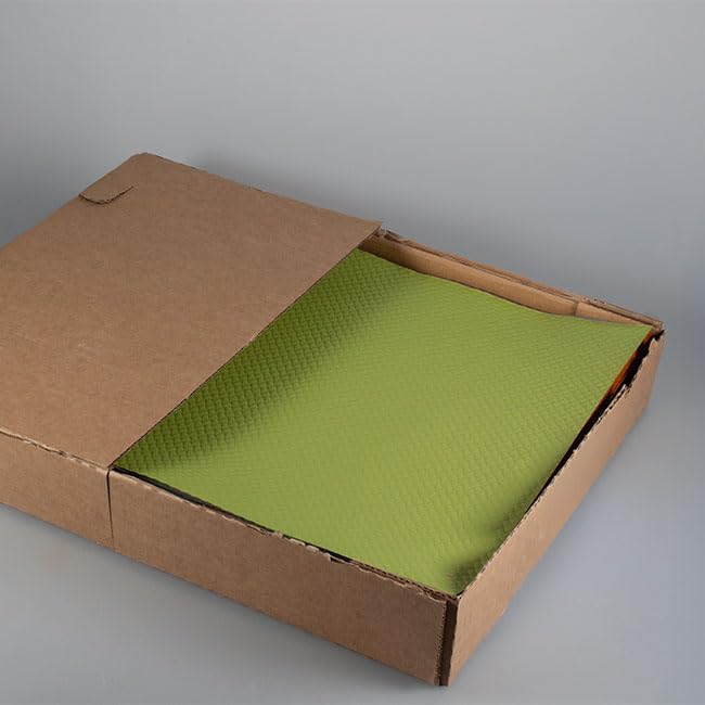 Set de table en papier gaufré absorbant et résistant vert anis 30x40 cm