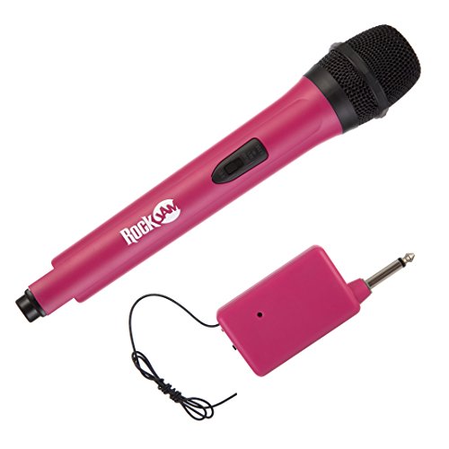 RockJam High-Fidelity Wireless Microphone for Karaoke and Home - Pink,RJWM33-PK