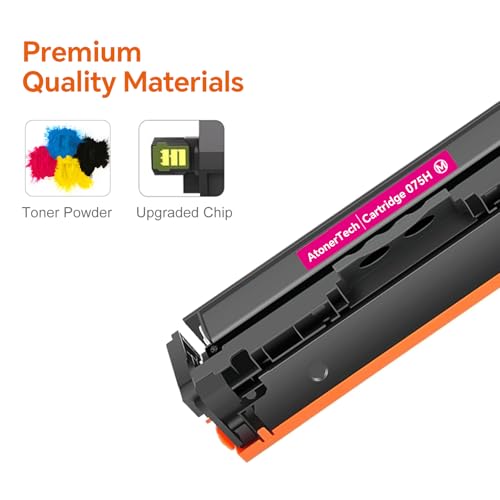 Image of 075H 075 High Yield Toner Cartridge Set MF665Cdw Compatible with Canon 075 /075H Toner for Canon ImageCLASS MF665Cdw MF662CDW LBP646Cdw LBP647Cdw Printer | 4Pack(Black Cyan Yellow Magenta)
