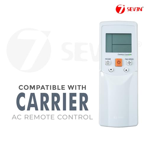 Image of 7SEVEN Compatible of Carrier Ac Remote Original RM05B(A), RM12D, RM12F Model 276 Suitable for Split Air Conditioner Ensure Each Key Function Match and Genuine Remotes Replicate Exactly