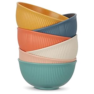 Chuboir Müslischalen 6er-Set Salatschüsseln Kunststoff