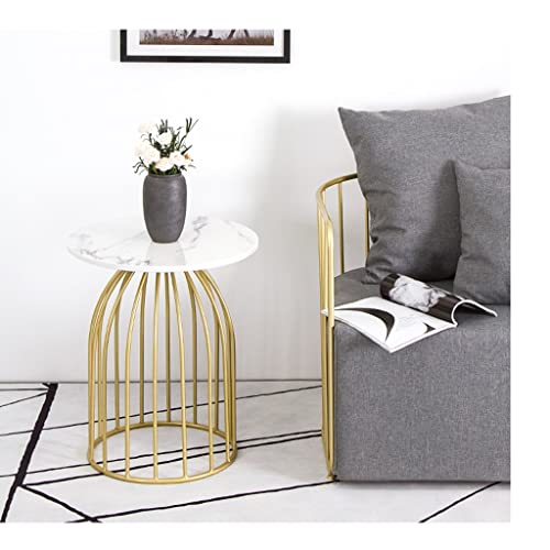 Table basse marbre ronde TUSUOD : la solution idéale pour optimiser les petits salons
