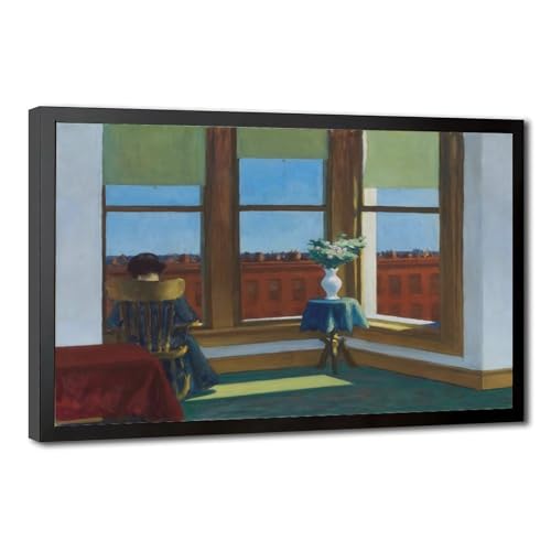 Impression sur toile Chambre à Brooklyn d'Edward Hopper - Cadre suspendu 50,8x76,2 cm