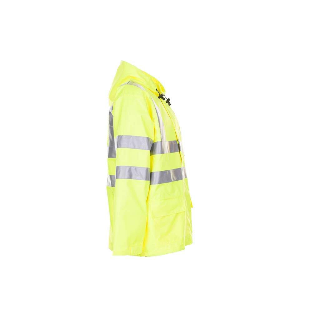 Planam 2062068 Warnschutz Regenjacke, Uni Gelb, Größe 4XL