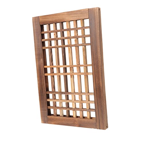 Cadre de fenêtre rétro ULDIGI 40x26 cm panneau mural bois