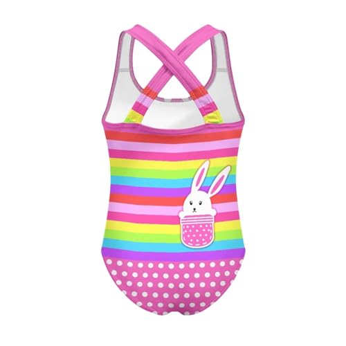 One Piece Star Swimsuit for Girls Sleeveless Bathing Suit Hawaii Beach Swimwear for Kids Summer Beachwear 5-142