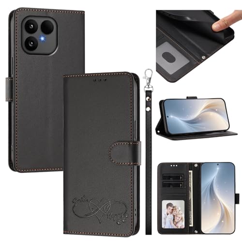 �X�}�z�P�[�X �Ή��@�� for Fairphone 6 �X�}�z�P�[�X�y�J�[�h�E�������[�X���b�g�t�� �E�H���b�g�f�U�C�� �t���b�v�X�^���h �����h�~�@�\�zBlack