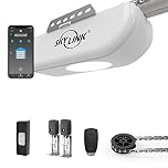 Atoms ATR-1611W by Skylink 1/2HPF Garage Door Opener with Alexa. Extremely Quiet DC Motor, Chain Drive, and WiFi Compatible