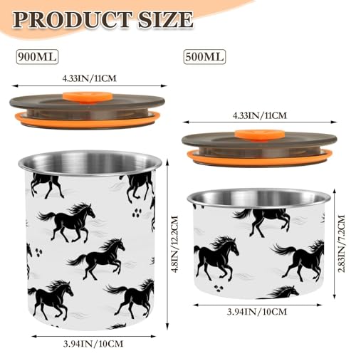 Contenedor Hermético de Café de Acero Inoxidable 900 ml miniatura 2