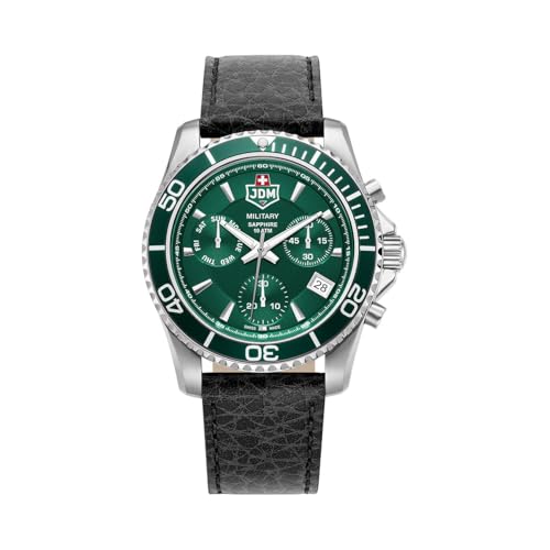 Montre JDM Military Hommes cuir JDM-WG019-08, l'excellence de l'affichage analogique