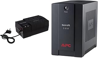 Cyberpower BR1000ELCD-UK BRICs Series, 1000VA/600W, 6 UK Outlets , 1 USB Charging Port, AVR, Brick Format & APC by Schneider Electric Back-UPS BX - BX500CI - Uninterruptible Power Supply 500VA